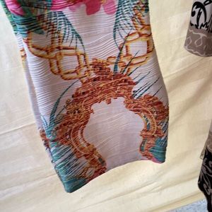 Chain link print Bodycon Short dress Small